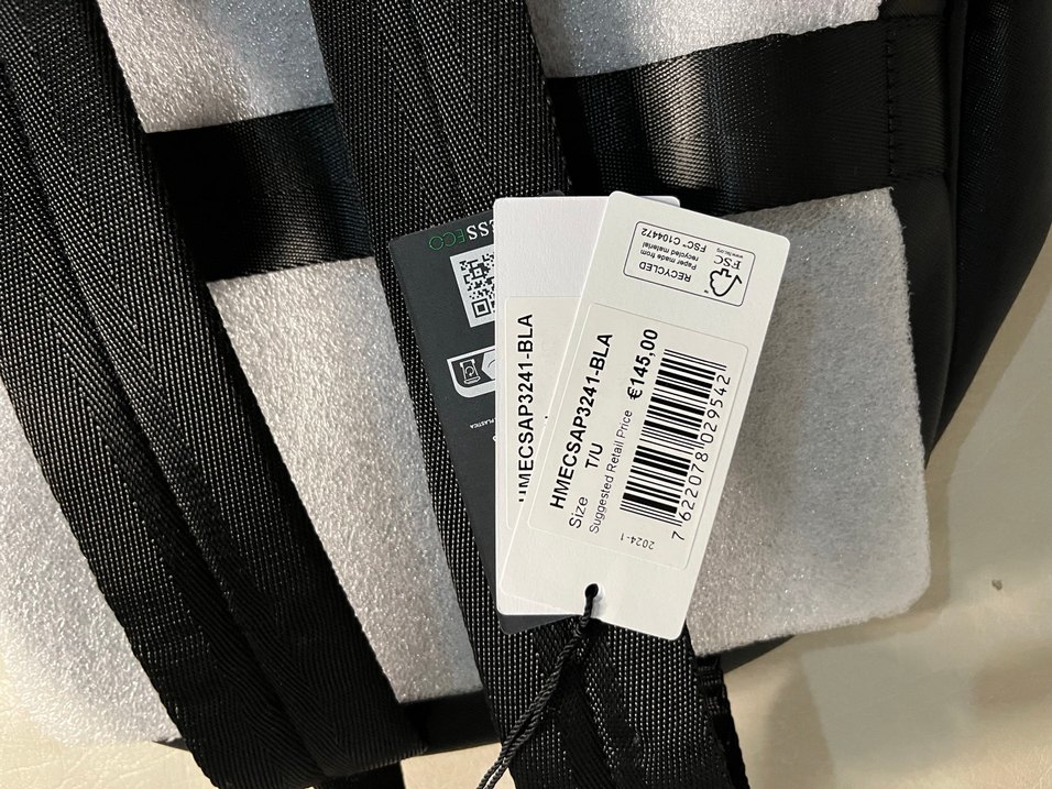 Siyah Deri Fermuarlı Kadın Sırt Çantası - Görsel 3