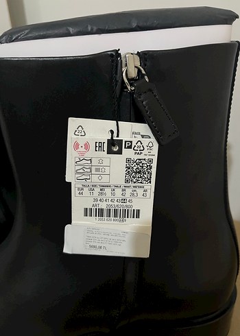 Siyah Deri Stiletto Topuklu erkek  Bot - Görsel 4