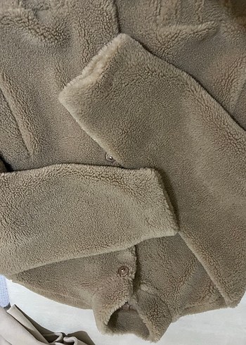 Bej Peluş Kadın Ceket - Görsel 2