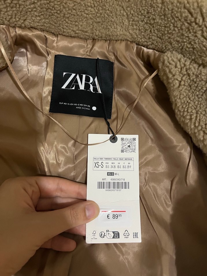 Bej Peluş Kadın Ceket - Görsel 3