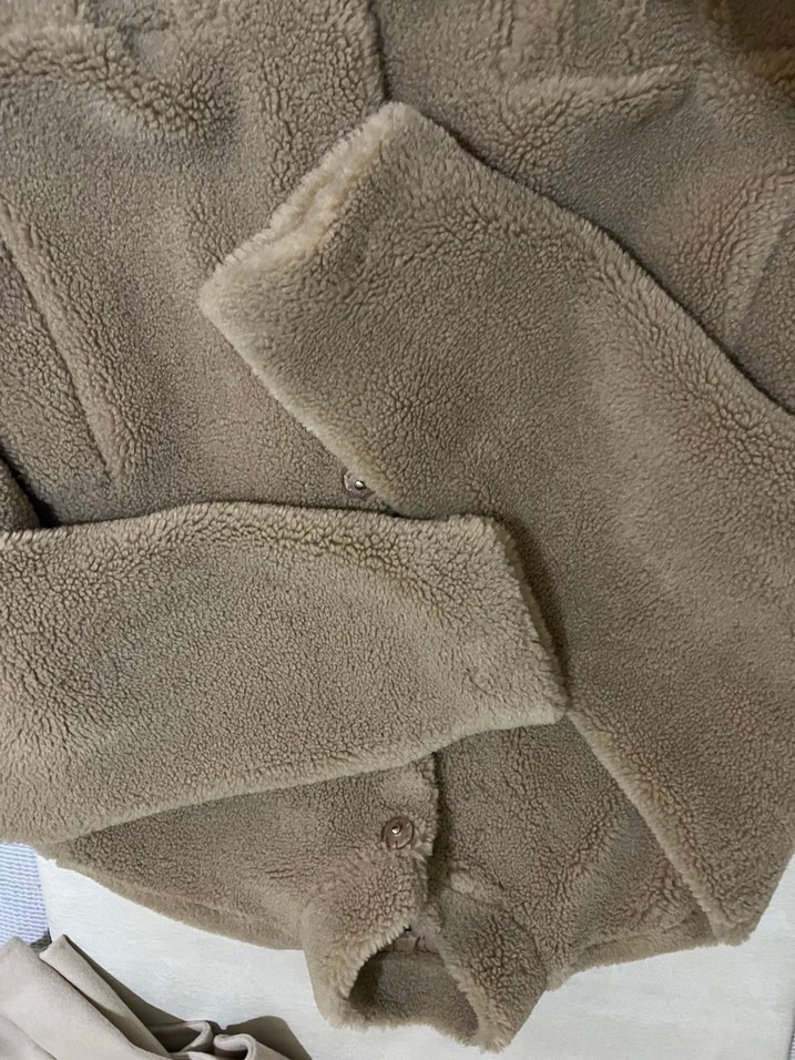 Bej Peluş Kadın Ceket - Görsel 2