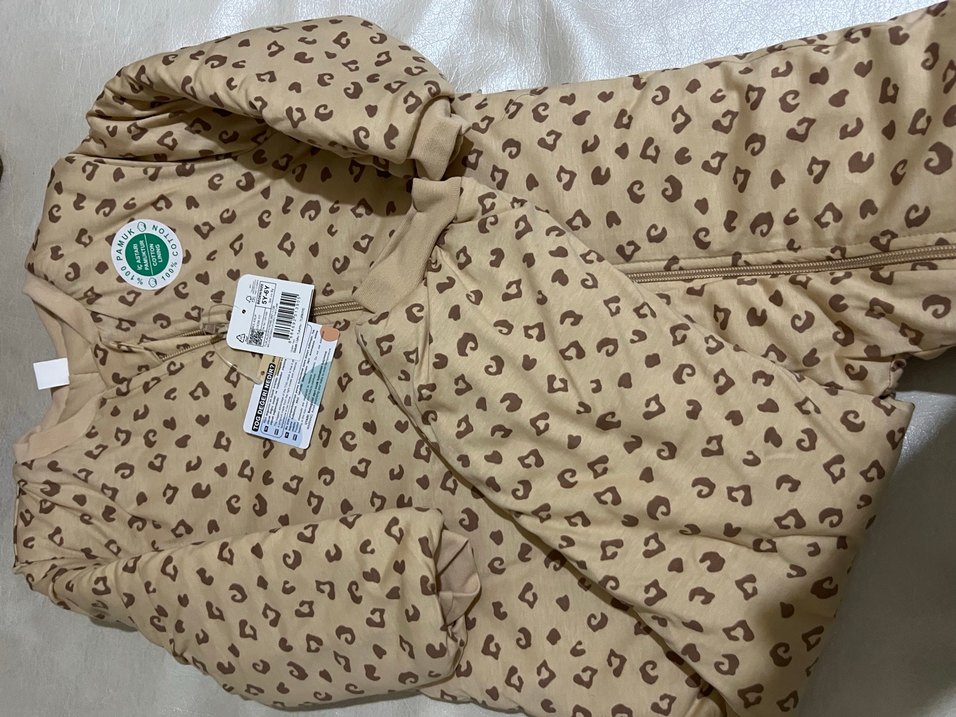 Kapüşonlu, Fermuarlı Baskılı uyku tulumu - Görsel 2