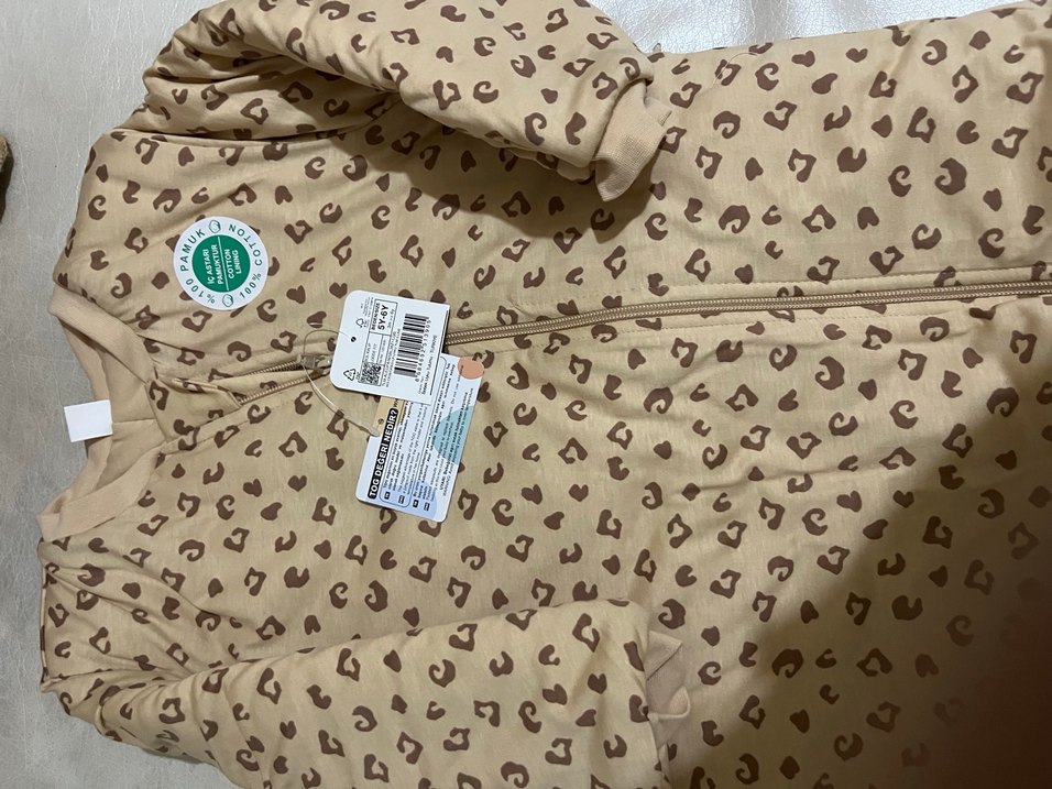 Kapüşonlu, Fermuarlı Baskılı uyku tulumu - Görsel 3