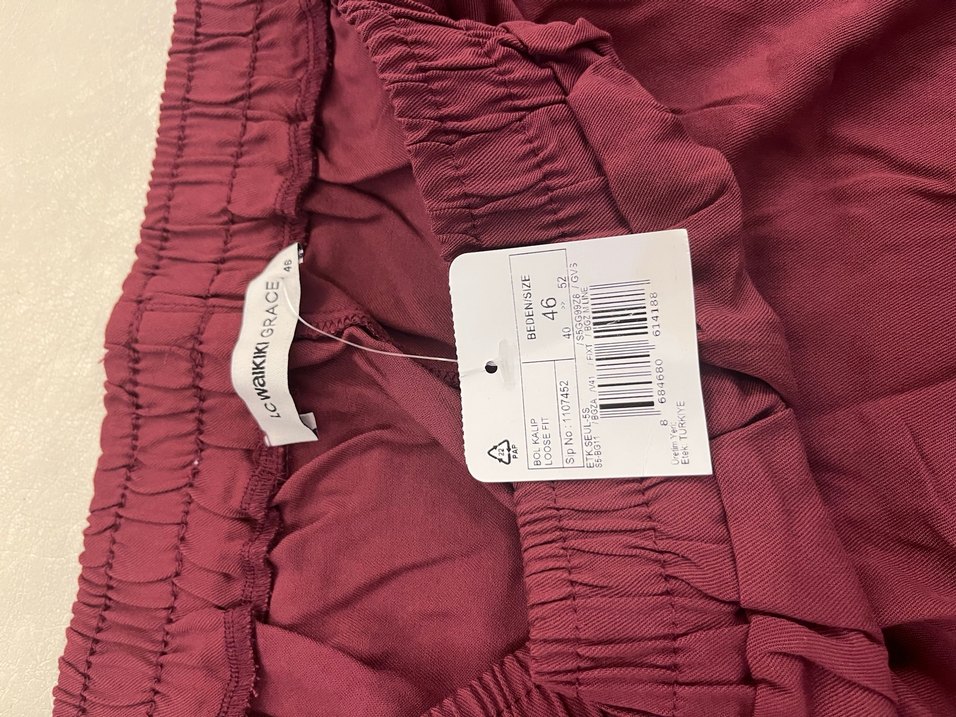 Bordo Uzun Salaş Kadın Etek - Görsel 3