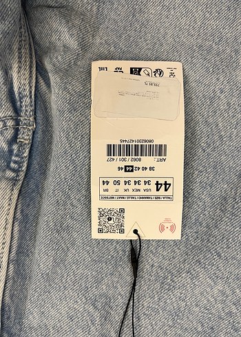 erkek mavi Bol Kesim Kot Şort - Görsel 2