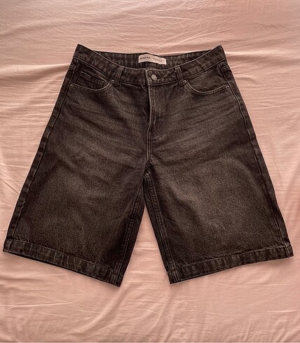 bershka bol denim bermuda şort