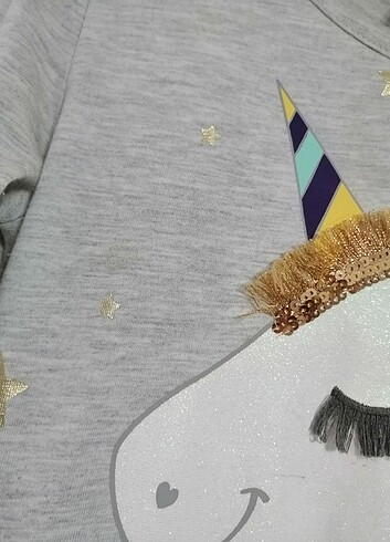 6 Yaş Beden Unicorn elbise 