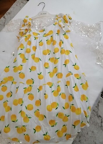 Limonlu elbise 