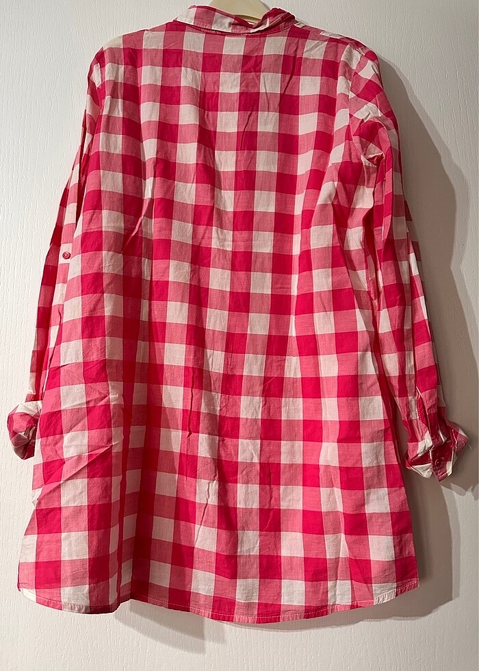 Beyaz pembe gömlek - Görsel 2