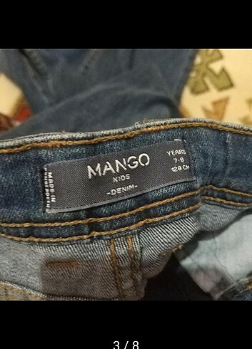 8 Yaş Beden Mango kot pantolon 