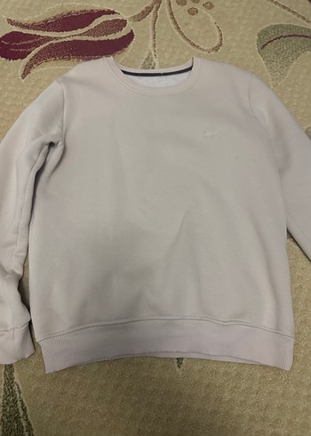 Bej erkek Sweatshirt, Bisiklet Yaka, Rahat Kesim - Görsel 2