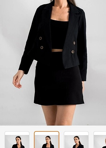 s Beden siyah Renk blazer ceket 