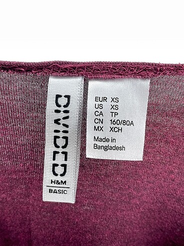 xs Beden bordo Renk H&M Kısa Elbise %70 İndirimli.