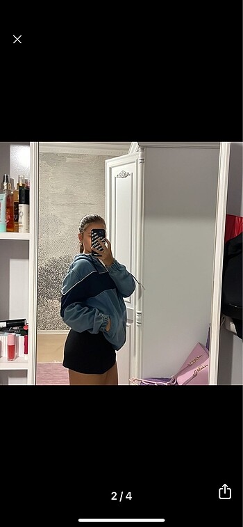 Bershka Bershka denim bomber kot ceket