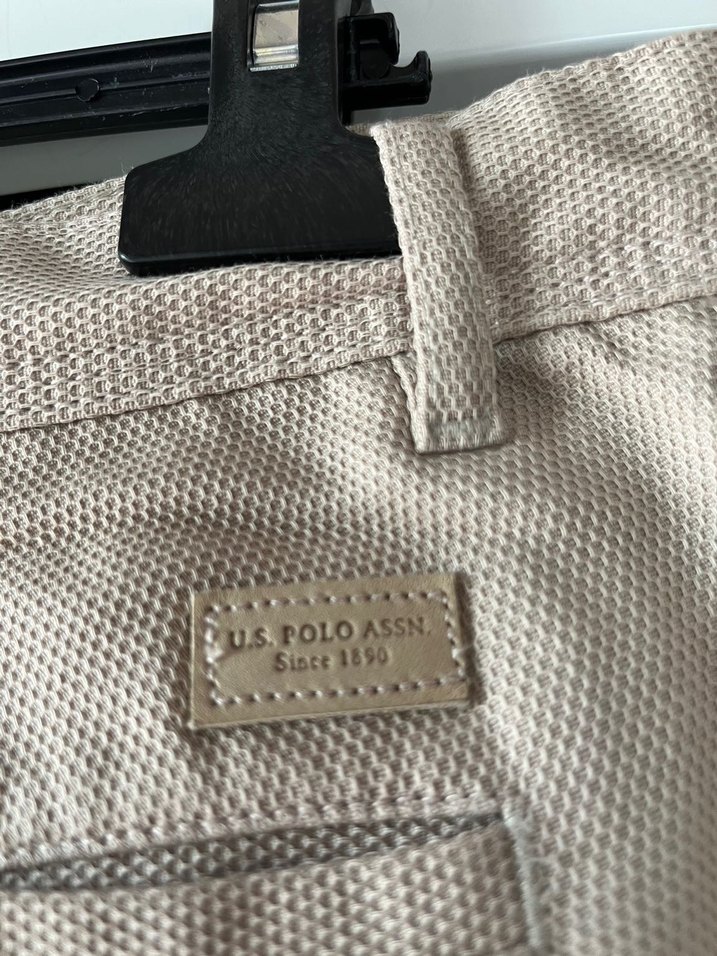 Bej Regular Fit Keten Erkek Pantolon - Görsel 4