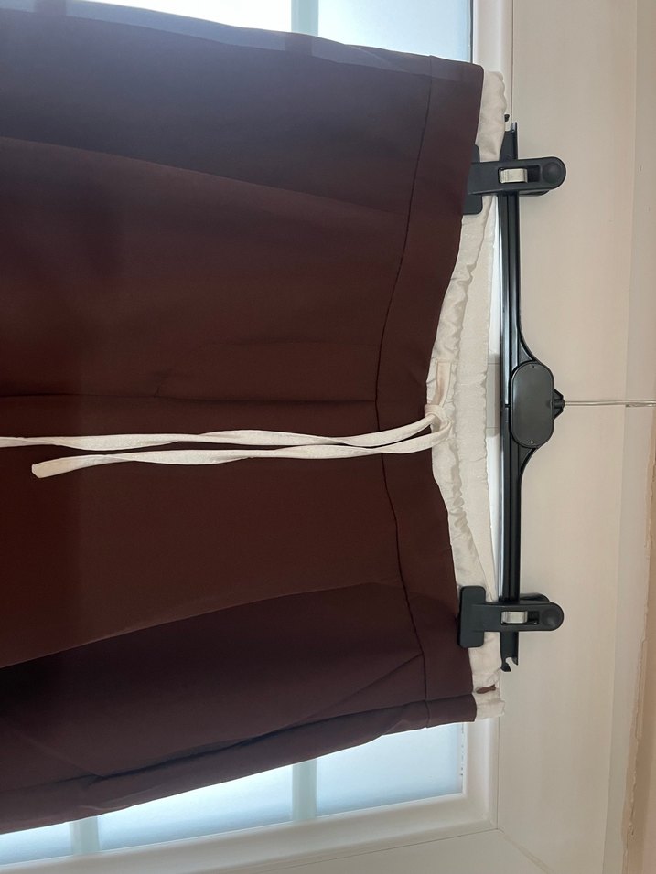 Kadın Kahverengi Plazzo Kumaş Pantolon - Görsel 3