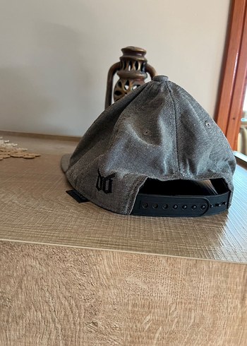 Gri Keten Erkek Şapka - Görsel 2