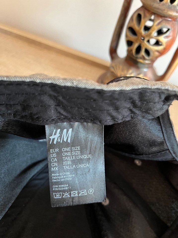 Gri Keten Erkek Şapka - Görsel 3