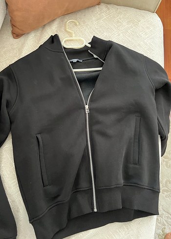 Fermuarlı Siyah Erkek ceket - Görsel 7