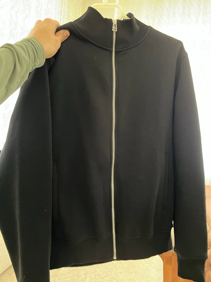 Fermuarlı Siyah Erkek ceket - Görsel 3