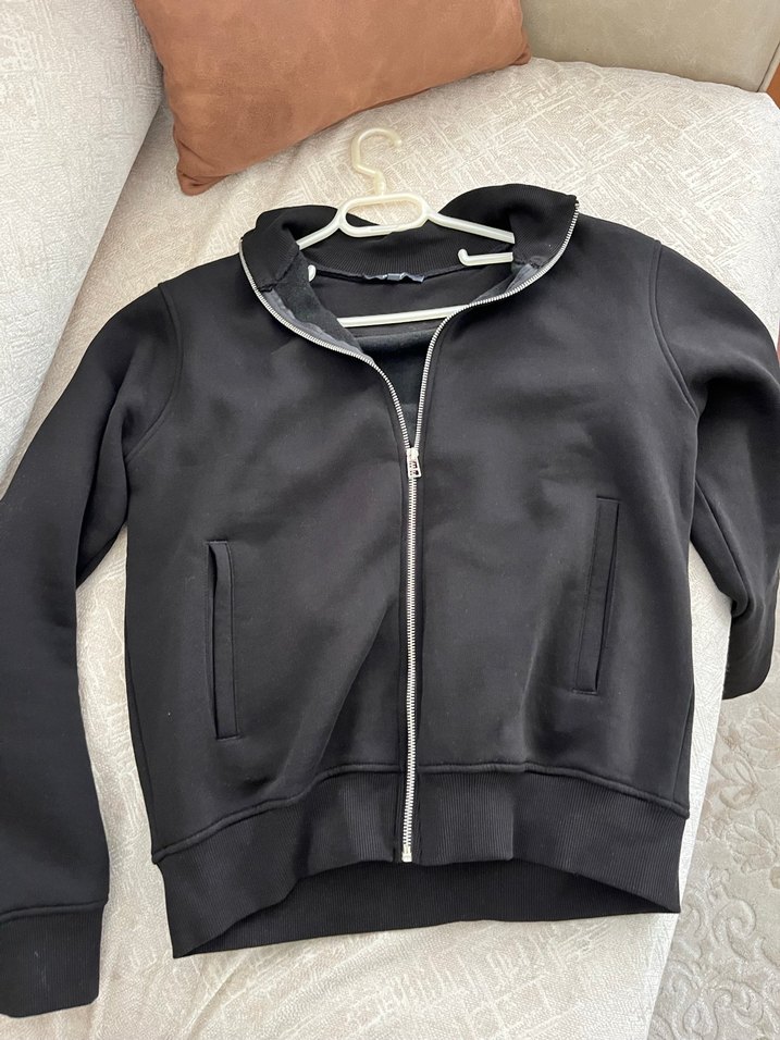 Fermuarlı Siyah Erkek ceket - Görsel 5