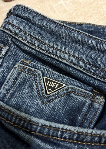 Loft marka Düğmeli Mavi Batik Desenli Erkek pantolon - Görsel 7