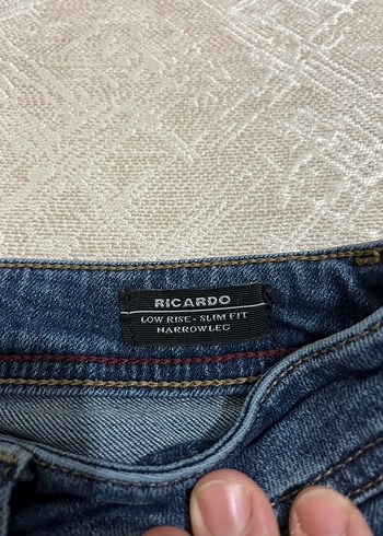 Loft marka Düğmeli Mavi Batik Desenli Erkek pantolon - Görsel 6