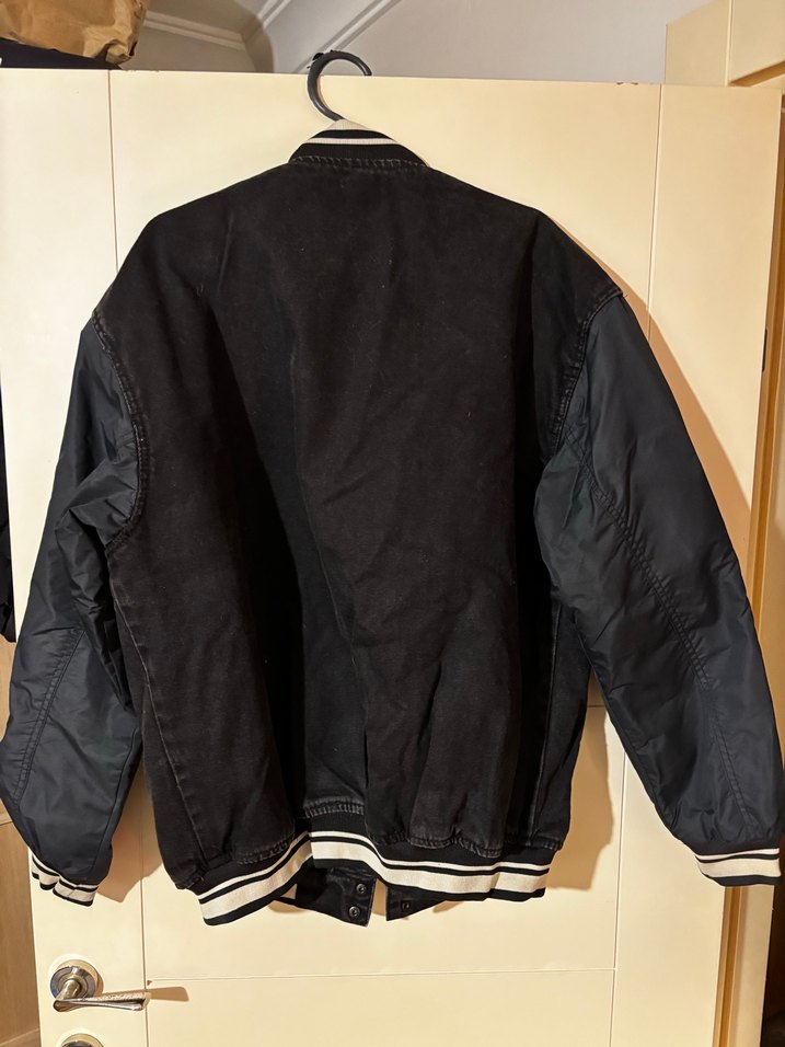 Siyah pull and bear kolej ceket erkek - Görsel 4