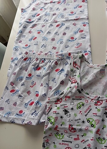 4 Yaş Beden Erkek çocuk atlet boxer takım 