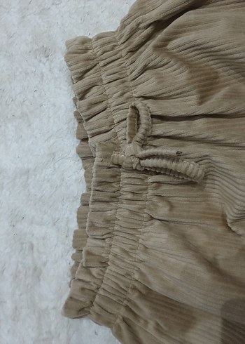 Bej Kadın Pilili Kumaş Pantolon - Görsel 4