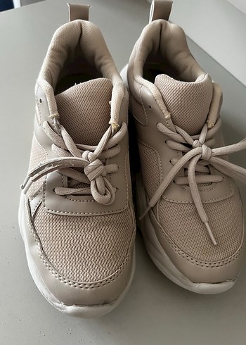 Bej Platform Tabanlı Kadın Spor Ayakkabı - Görsel 5