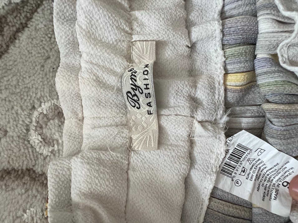 Çizgili Pliseli Kadın Kumaş Pantolon - Görsel 5