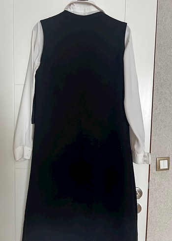 Püsküllü Siyah Uzun Gotik Yelek - Görsel 4