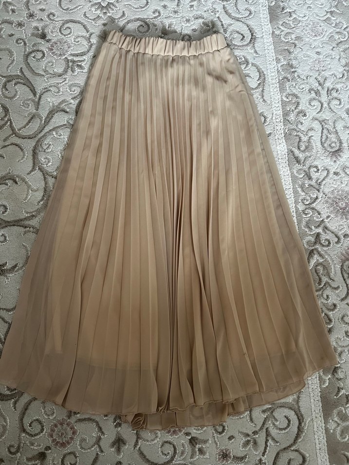 Bej Şeffaf Midi Kadın Ceket - Görsel 4