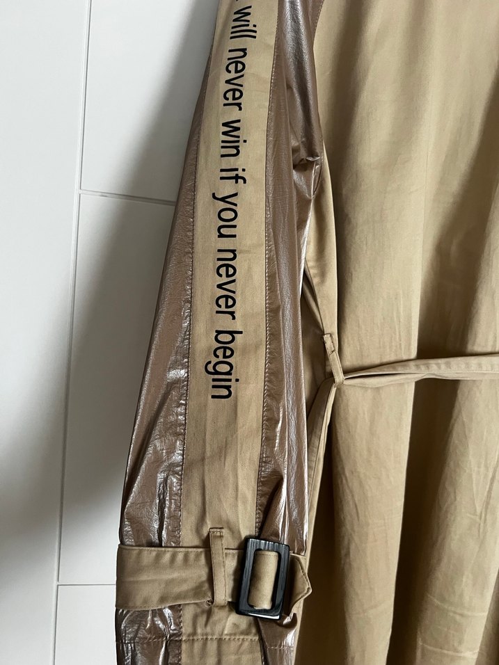 Camel Renkli Midi Kadın Trençkot - Görsel 3