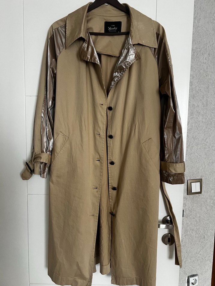 Camel Renkli Midi Kadın Trençkot - Görsel 2