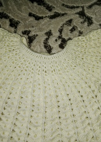 Kız Çocuk Beyaz Örgü elbise 1 2 yasa uygun - Görsel 5