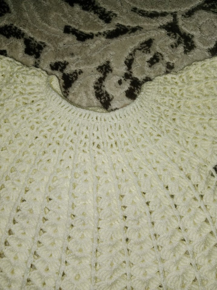 Kız Çocuk Beyaz Örgü elbise 1 2 yasa uygun - Görsel 5