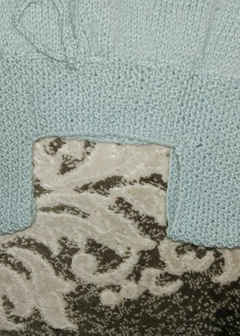 Nakışlı Gri Kolsuz Triko Hamile Elbisesi 1 2 yasa uygun - Görsel 4