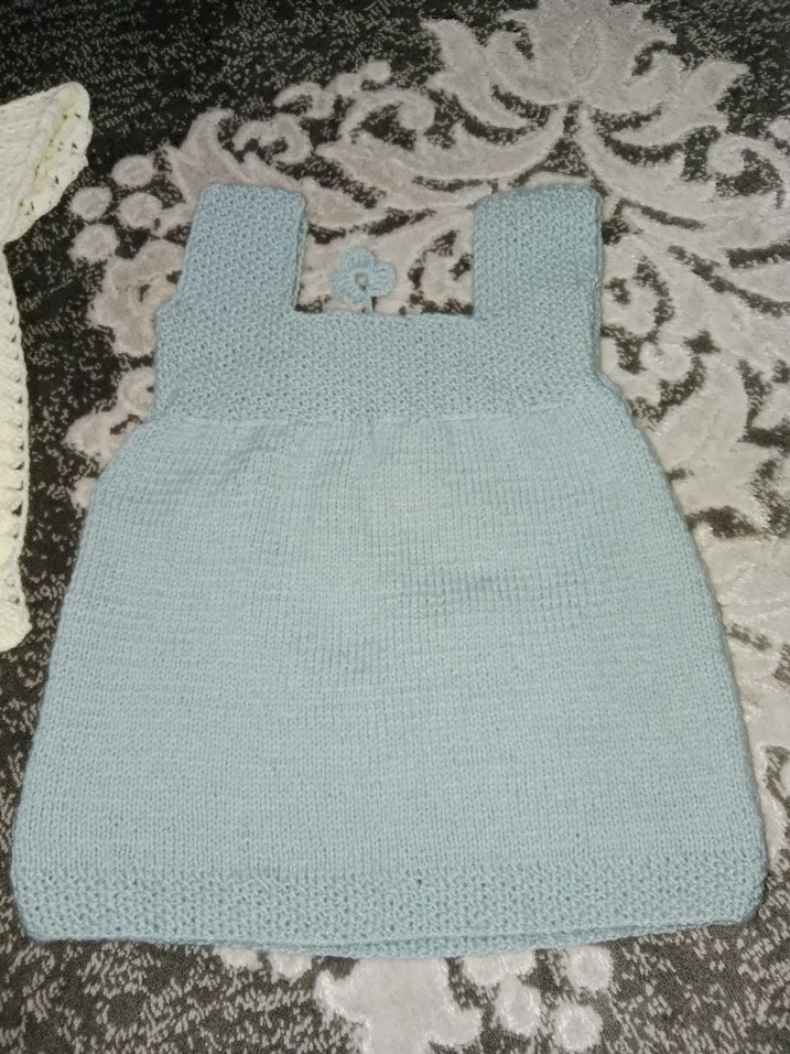 Nakışlı Gri Kolsuz Triko Hamile Elbisesi 1 2 yasa uygun - Görsel 5