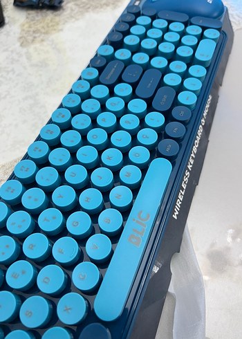 Kablosuz Mavi Klavye ve Mouse Seti - Görsel 3