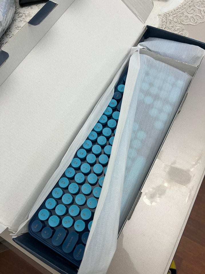 Kablosuz Mavi Klavye ve Mouse Seti - Görsel 5