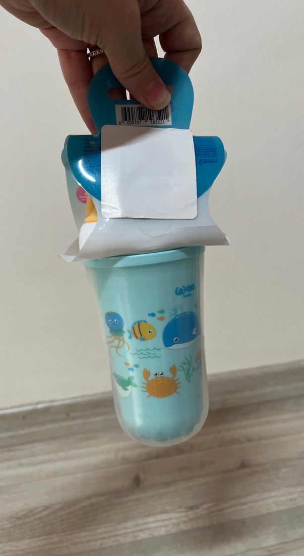 Wee Baby Mavi Pipetli Bardak 200 ml - Görsel 3