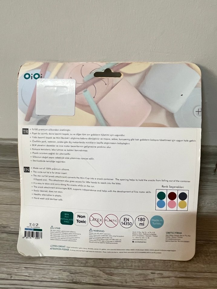 Mavi Silikon Bardak Seti 6 Ay+ - Görsel 2