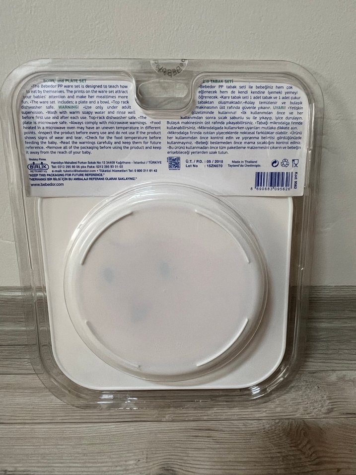 bébédor Sarı Kare Tabak ve Kase Seti - Görsel 2