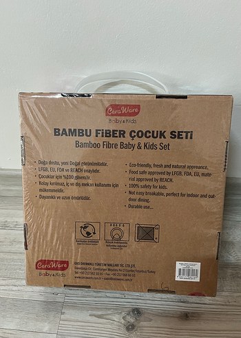 Bambu Lifli Çocuk Tabak Çatal Bıçak Seti - Görsel 2