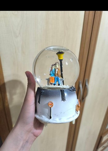 Beden beyaz Renk Renkli Kar Küresi Figürlü Dekoratif Obje