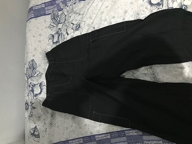 Siyah kargo pantolon