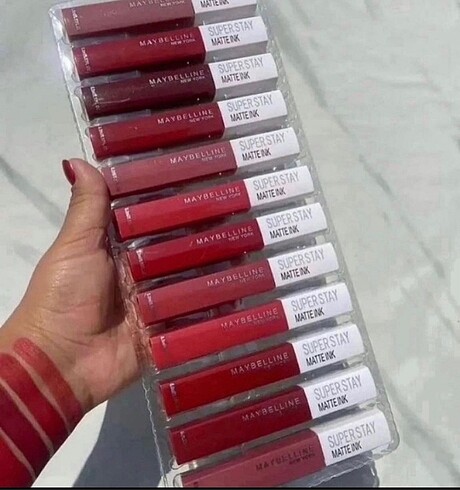 12 Li Maybelline ruj seti