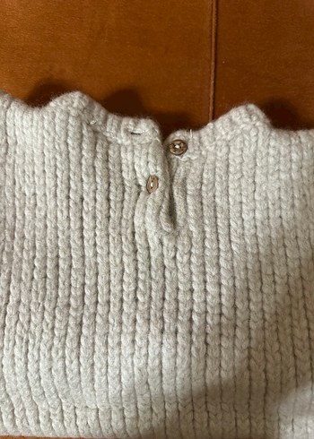 Unixes Çocuk Bej Triko Kolsuz Yelek - Görsel 3